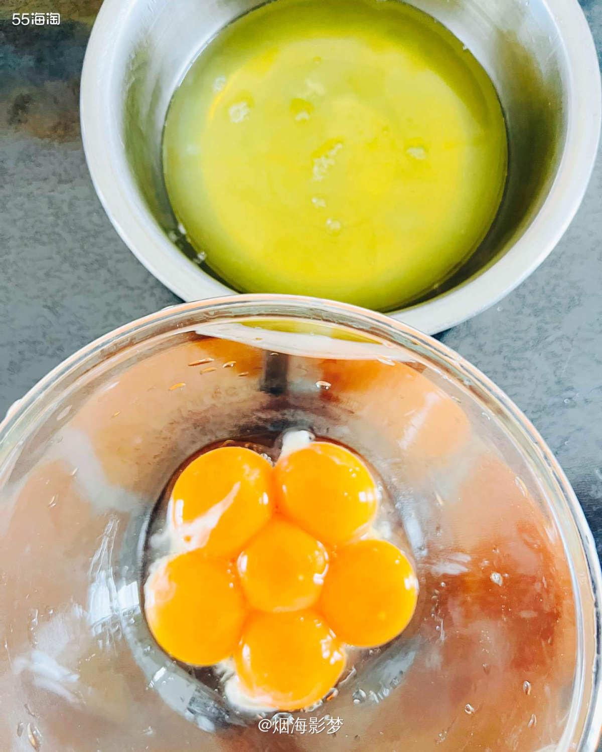 💗嘿嘿，分享一下周末在家DIY的戚风蛋糕🍞，口感鲜甜绵软