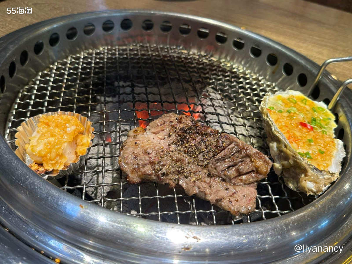 果真吃肉给人力量，打工人的工作餐，中午去火吃自助烤肉，价格会