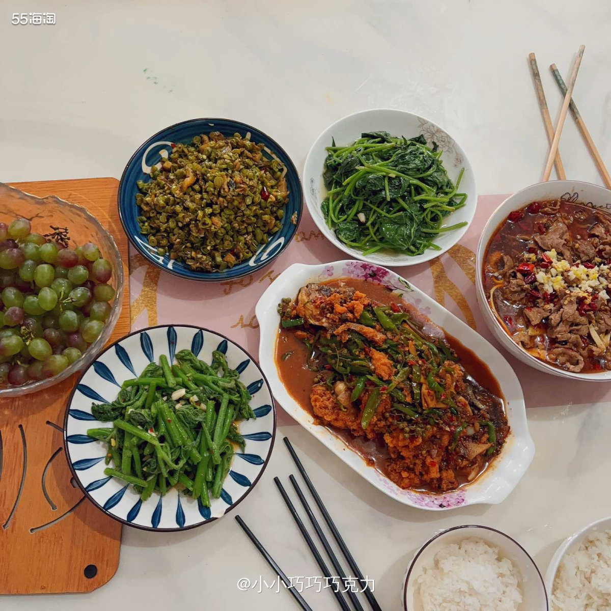 午餐分享来啦，今天推荐一个快手餐-水煮牛肉，看起来复杂，其实