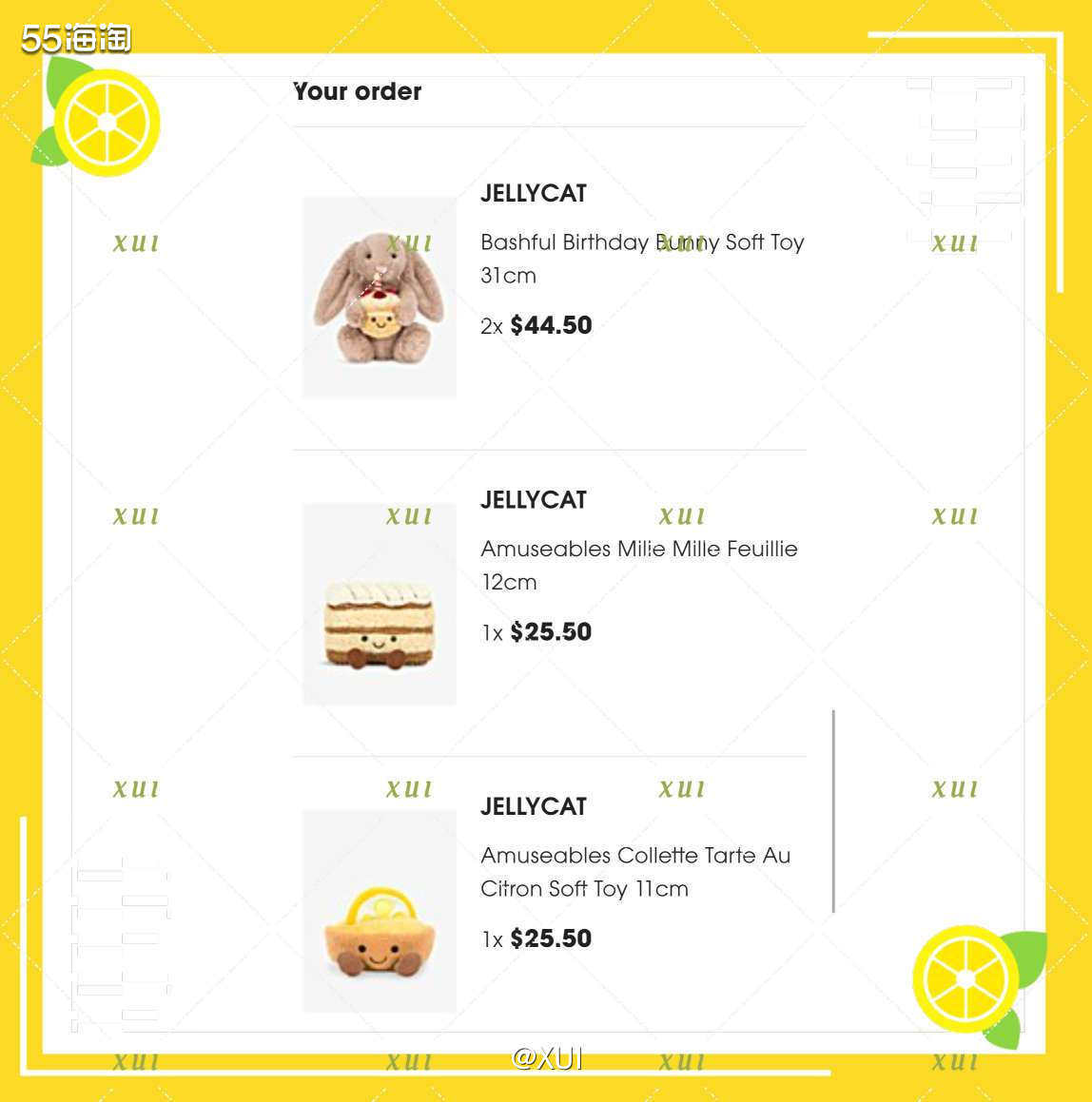 jellycat下架一版旧的甜品，马上再上架一版新的轮着割韭