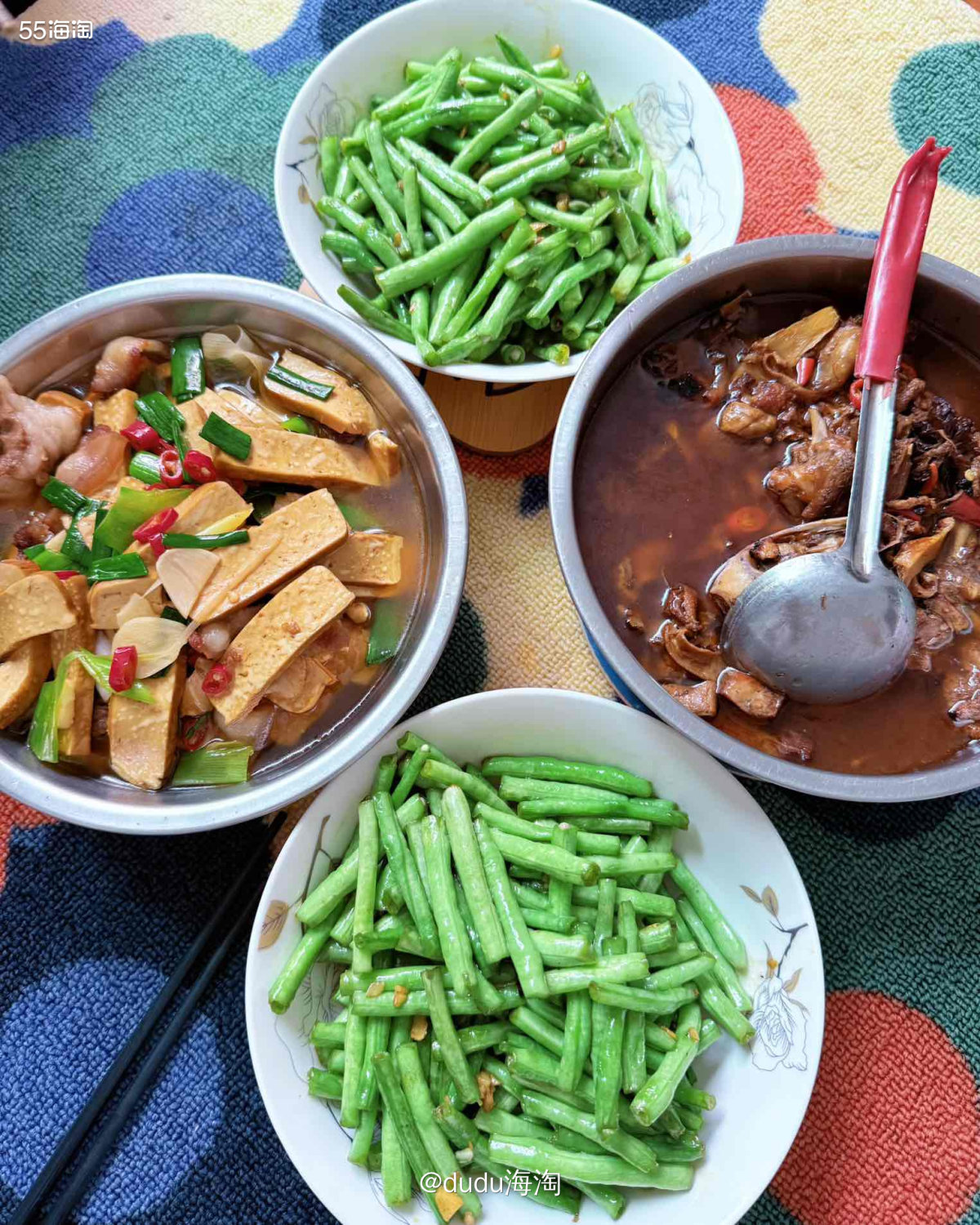 🌿带娃回姥姥家了，我的湖南胃得到了很大的满足，每一餐都是干