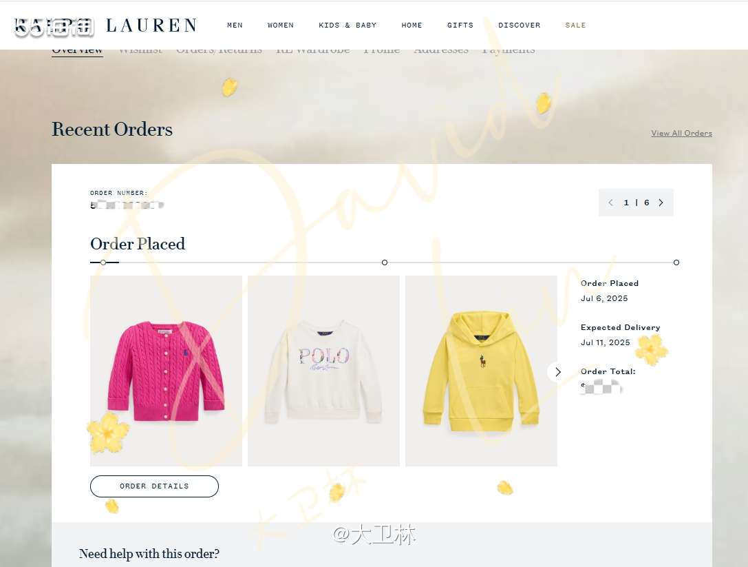 拉夫劳伦官网的活动快结束了，促销📧邮件依旧每天两三封。  