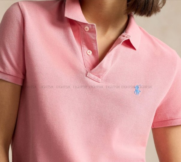 拉夫劳伦粉色Polo衫是欧阳娜娜同款哦， 这款粉色上身真的绝