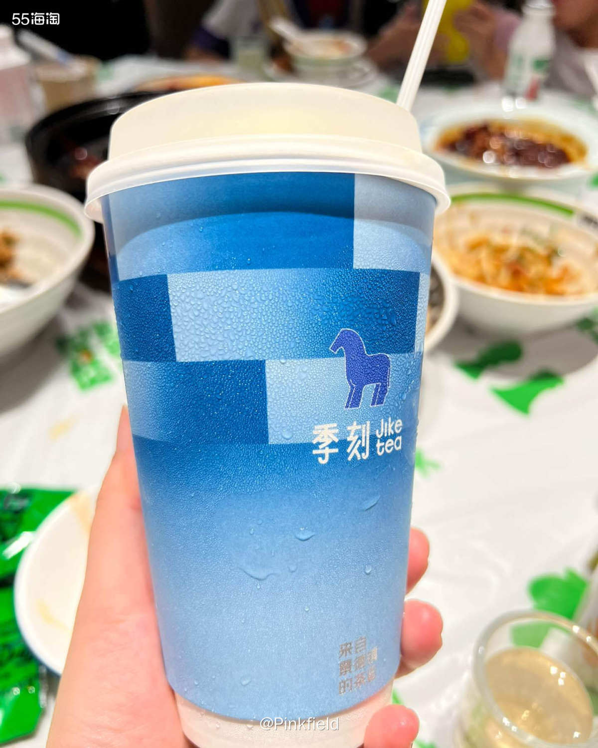 🧋这是月初在景德镇点的季刻奶茶，在馆子排队等号的时候顺便点