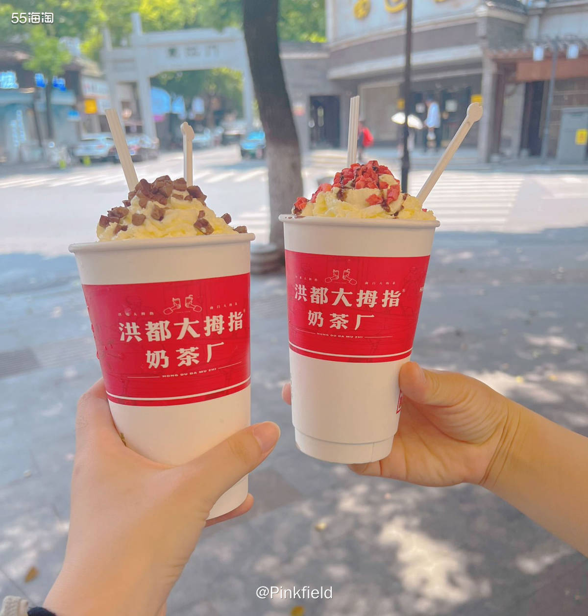 🧋这是到南昌第一天点的奶茶，在酒店办入住的时候，由于时间还