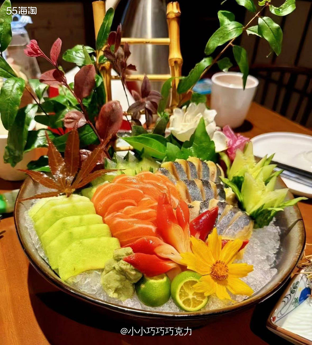 有哇娃之后感觉出去吃饭都变少了，好久没去外面吃日料啦，上周末