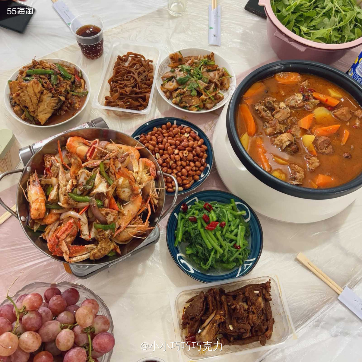 今天周末有时间做美食，所以就在家安排一顿大餐啦，做了上次过生