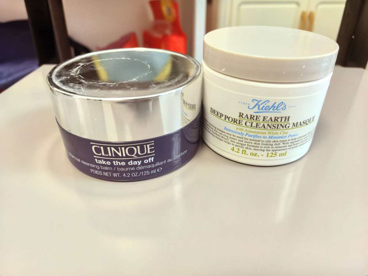 🌸继续来分享我的清洁搭档，倩碧竹炭卸妆膏和科颜氏白泥清洁面