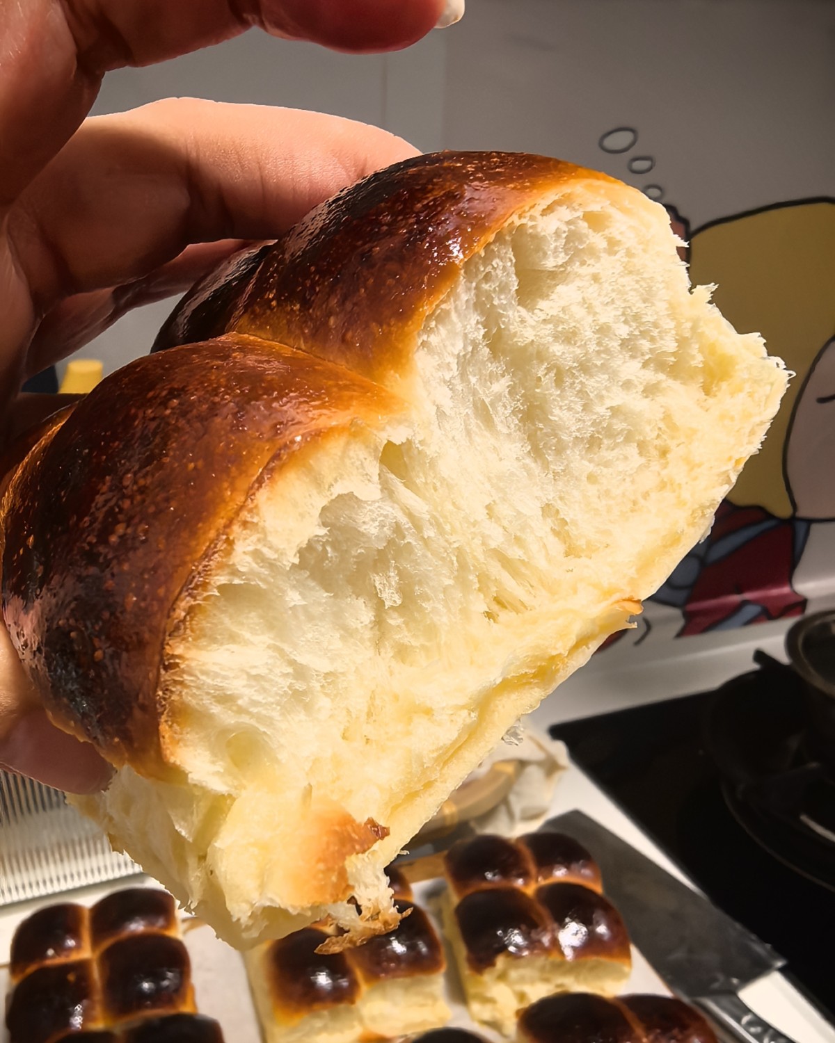 这个是跟着某音一个博主复刻的山姆的黄油小面包。 因为西安没有