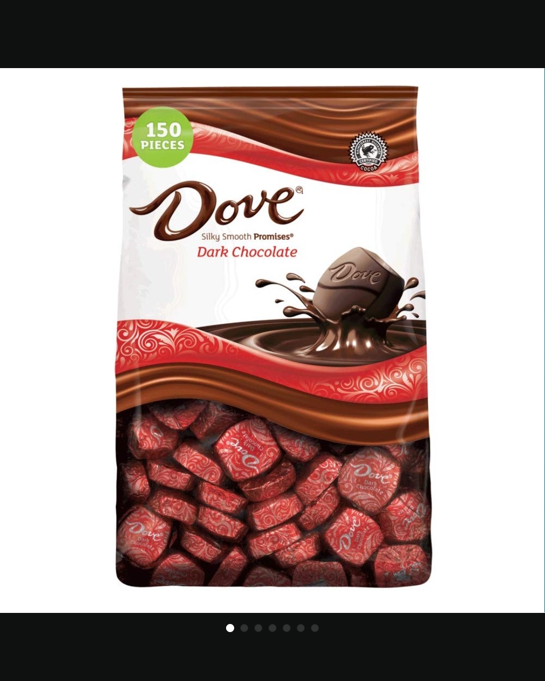 美版德芙黑巧克力1.2kg装，纯黑巧克力，口味很正。正好亚马