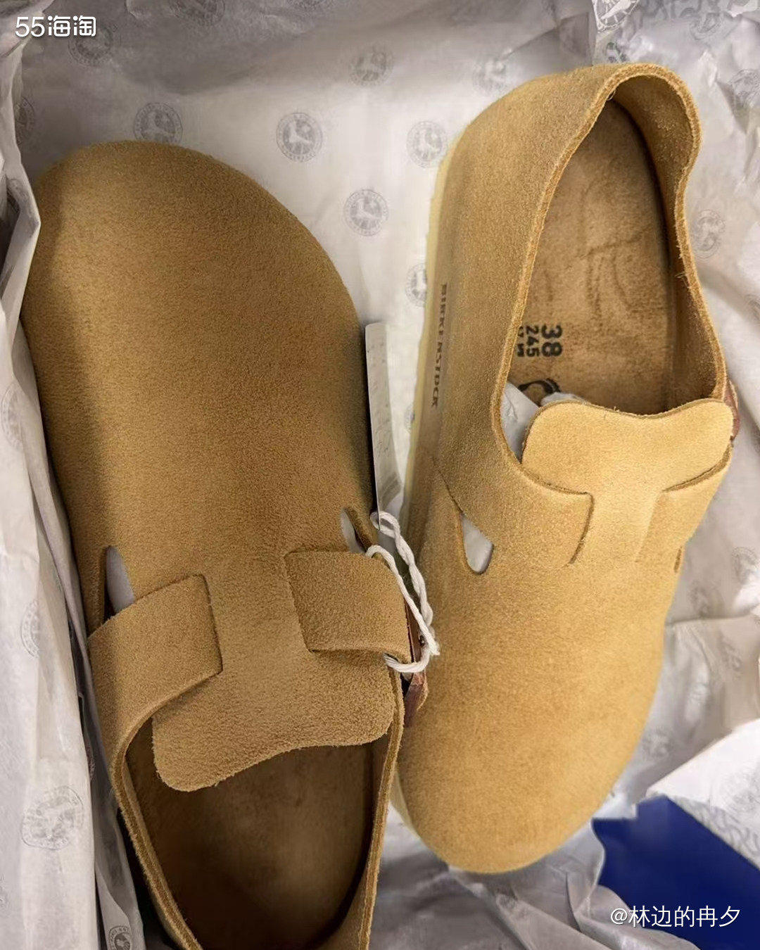 几天前收到了，上个月在Birkenstock官网海淘的全包款