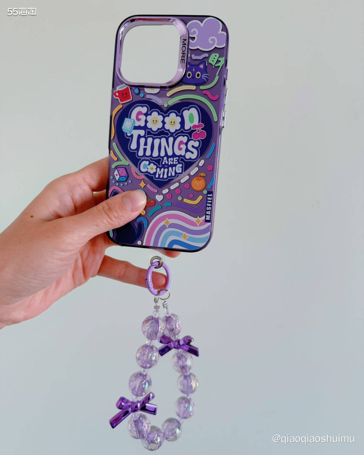 买完手机壳又开始买手机链，还买起来没完了…… 其实初衷是觉得