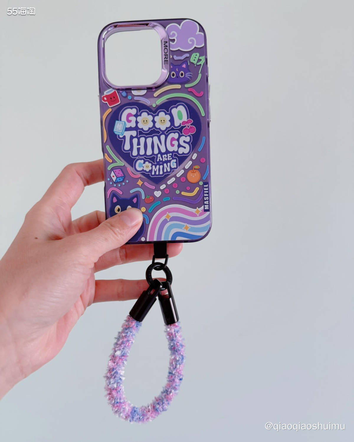 买完手机壳又开始买手机链，还买起来没完了…… 其实初衷是觉得