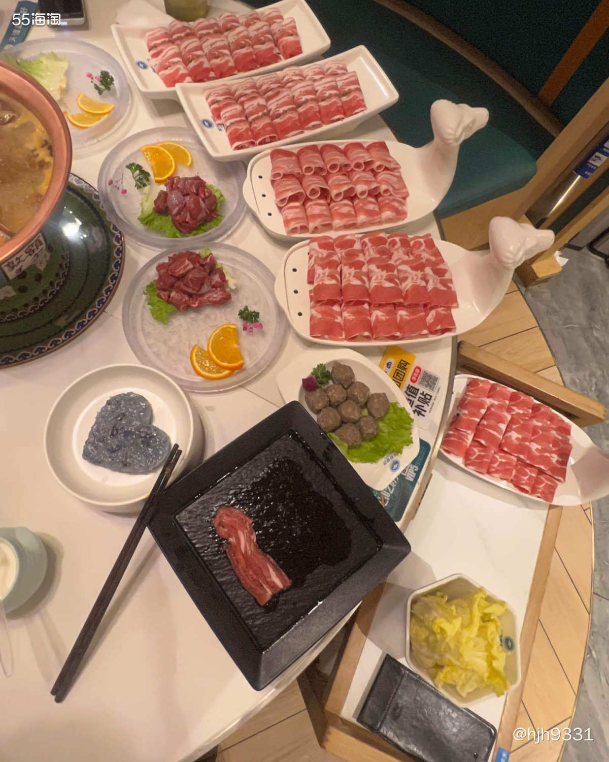 🍲我家那位说这家额尔敦自助涮挺好吃的，牛羊肉都很新鲜，刚好