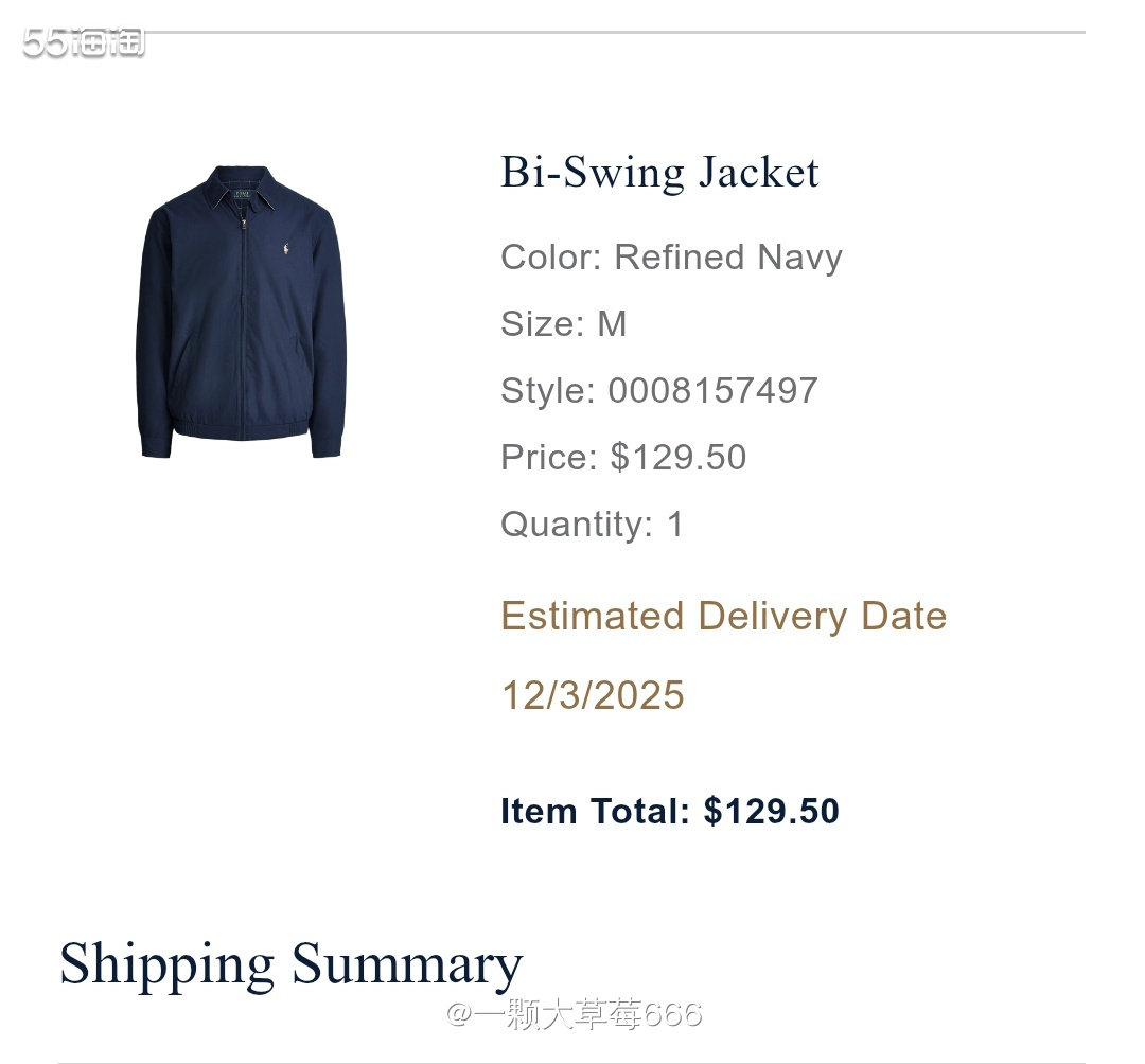 黑五时候拉夫劳官网全线7折，这件国内2500的经典款夹克90