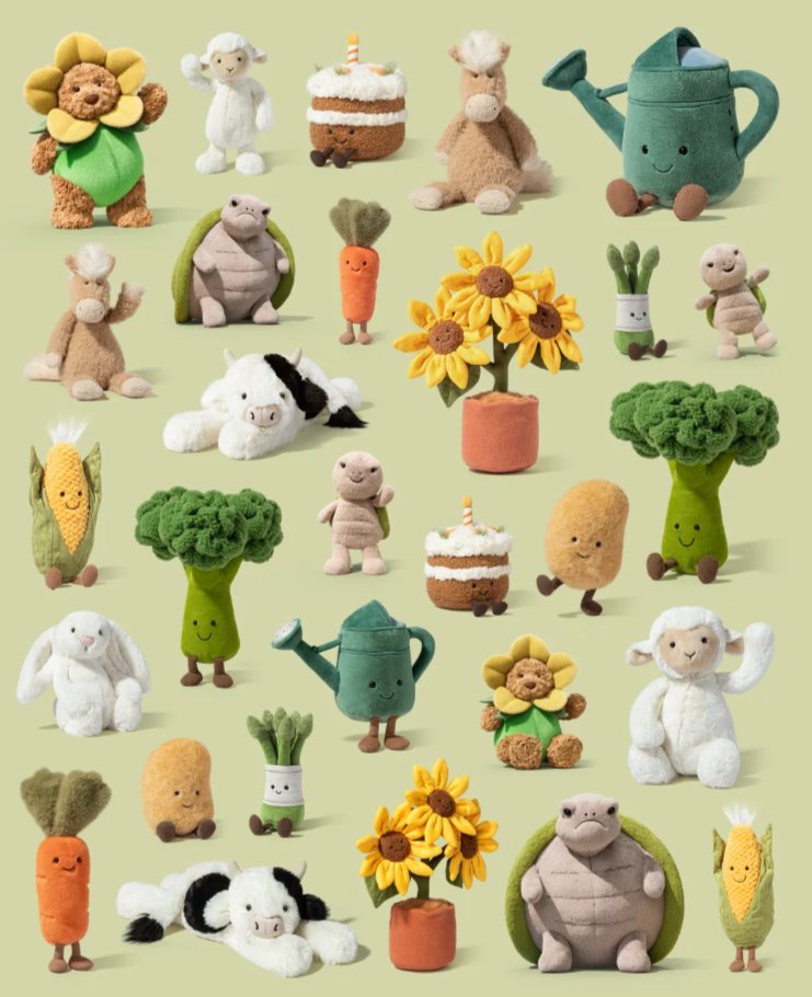 目前Jellycat的2026新品主要集中在已发布的春季、情