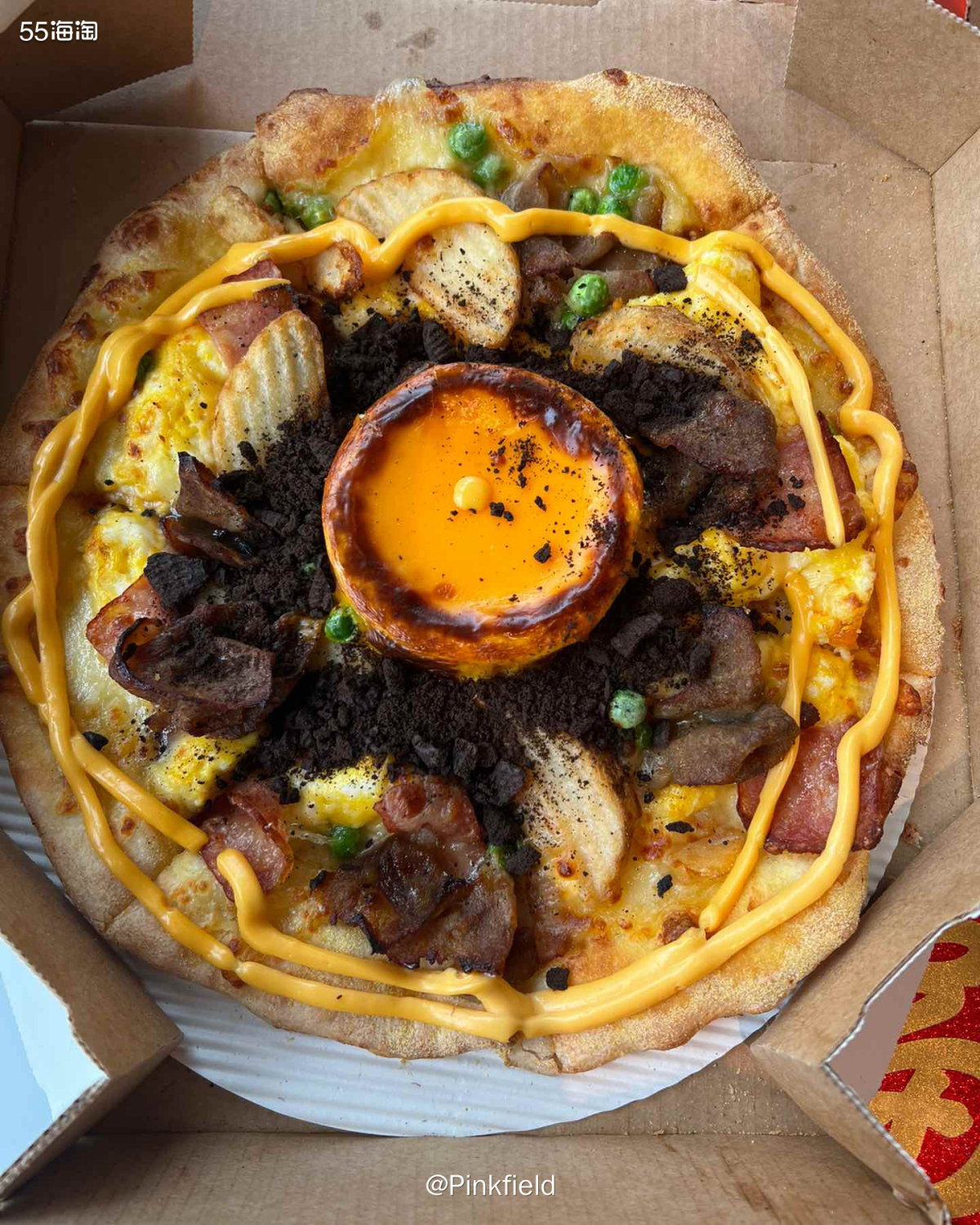 🍕大年二十九中午带孩子们去商场玩，午饭就在达美乐解决了。我