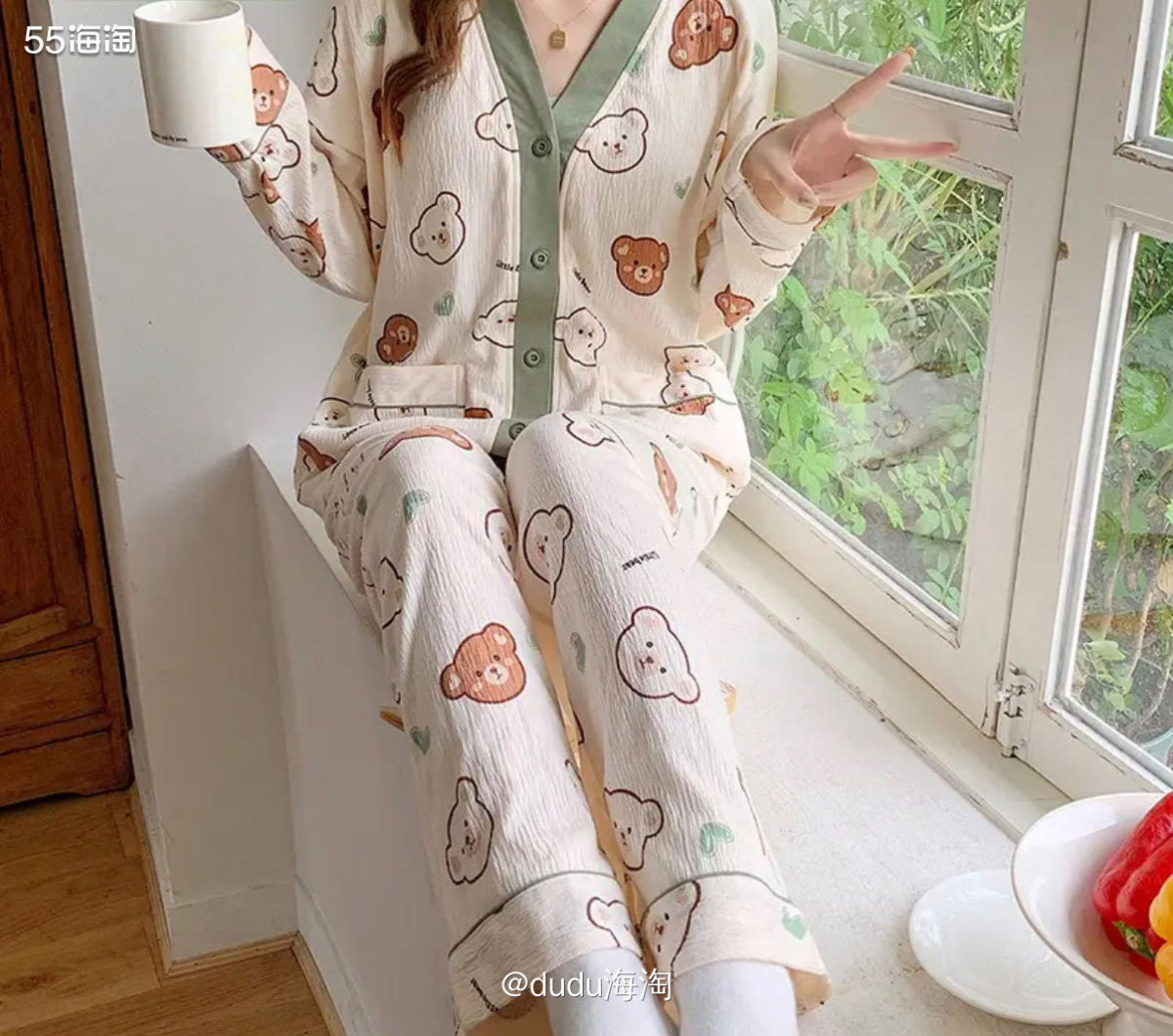 🌿我喜欢回到家就换上家居服，比较舒服一点，所以就经常买家居