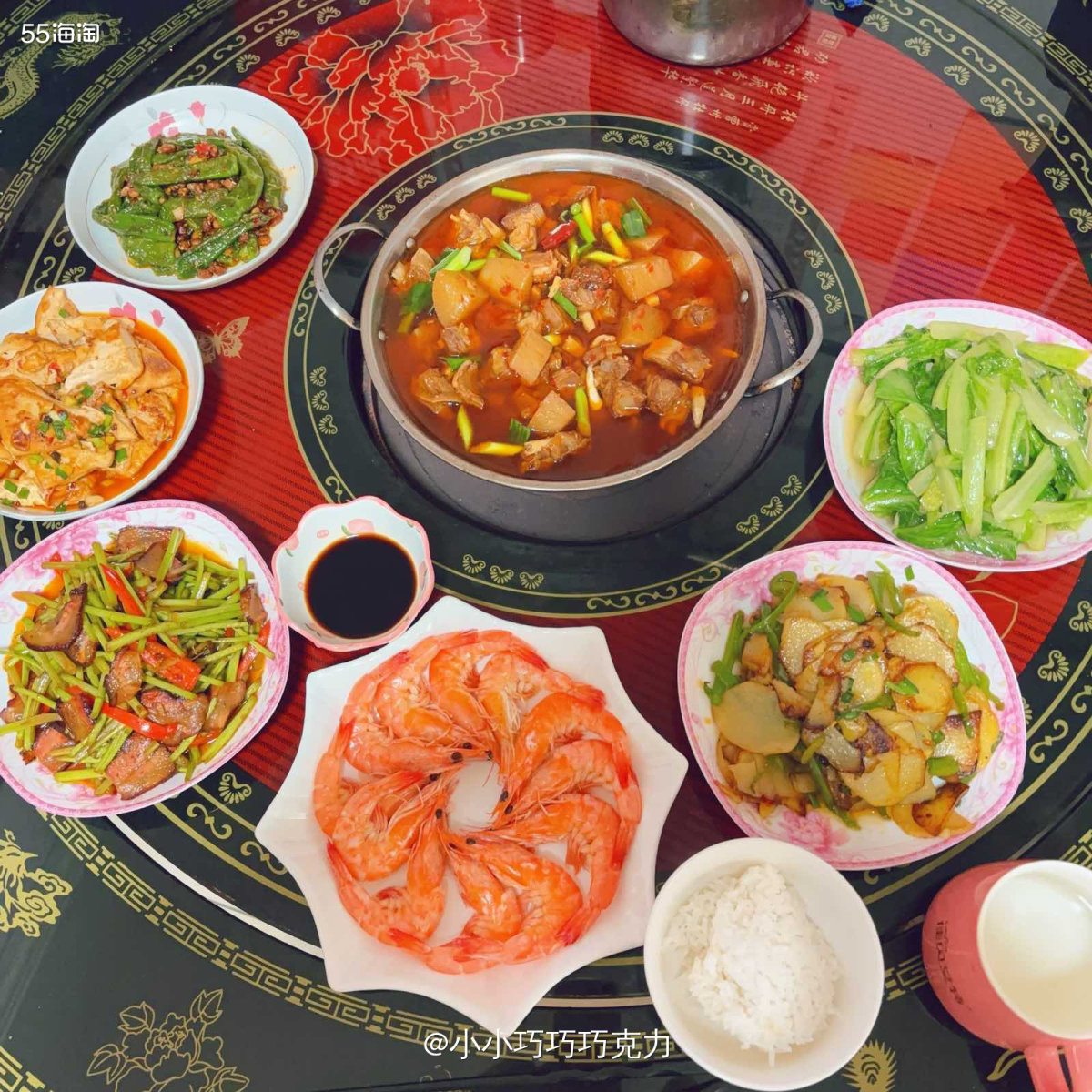 上周末我们又回家啦，这次还带上了公公婆婆一起回家，抢到了五张