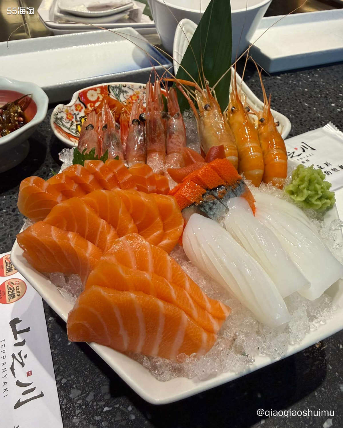 昨晚又去吃铁板自助啦～ 又是开始一通点，吃着吃着战斗机没了，