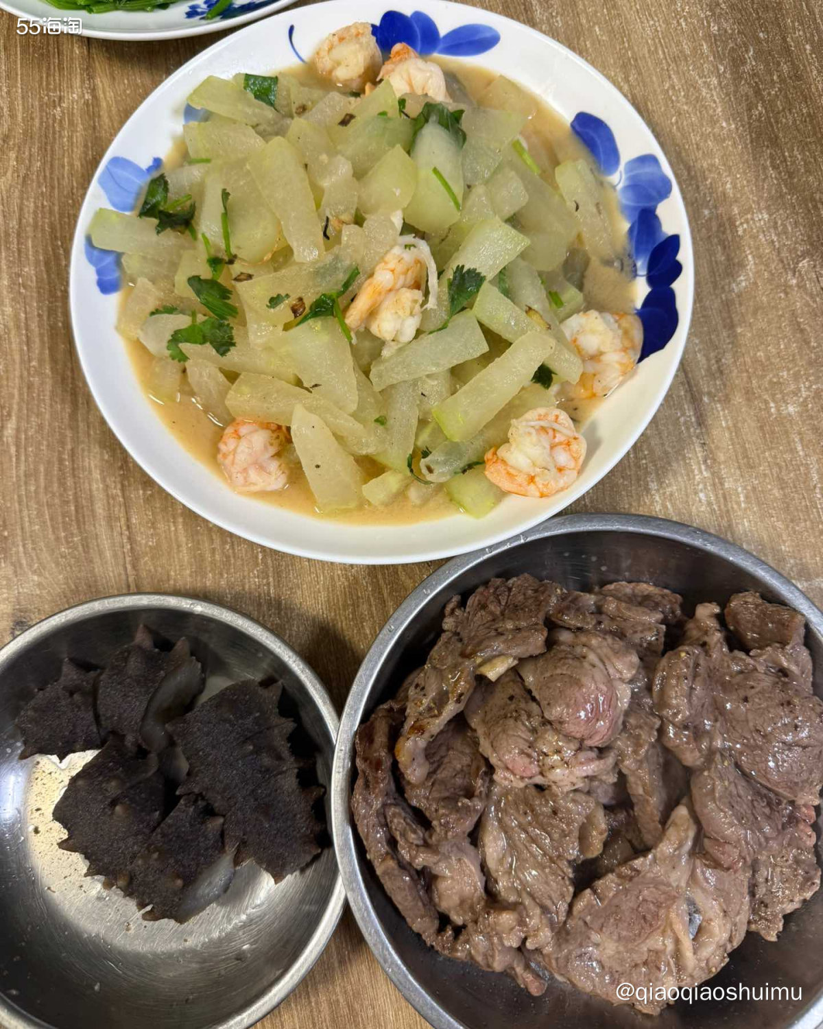周五的时候，从山姆买了牛肉和羊肉，在家烤肉肉吃。我特意选了没