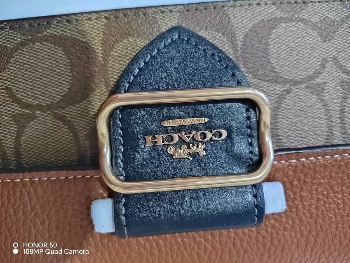 Coach morgan摩根链条包焦糖色 购于美国coach