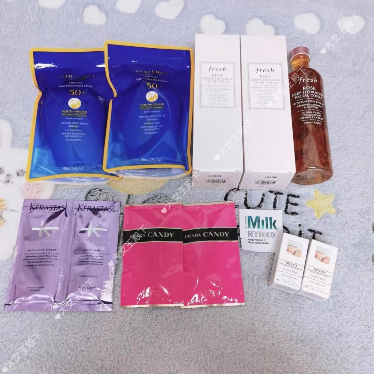 ☑️开箱： 资生堂***2 fresh玫瑰水*2 这一箱真够