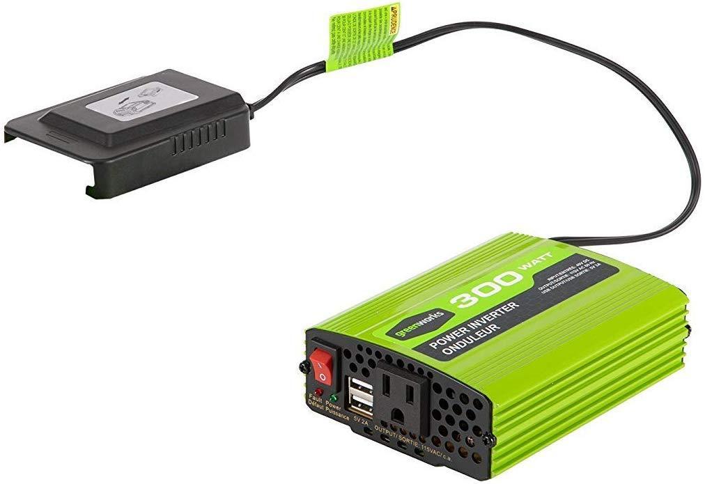 Адаптер для аккумулятора. GREENWORKS 40v Cordless Power Inverter. GREENWORKS 40v 300w беспроводной инвертор питания. Инвертор GREENWORKS. Переходник на мотор Гринворкс к аккумулятору.