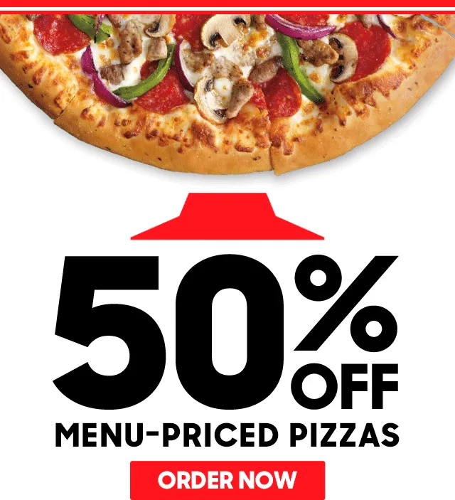 Pizza Hut: Extra Savings on Menu-Priced Pizzas