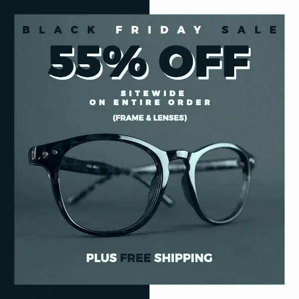 Goggles4u BF Sale 55% off Sitewide with free s/h - Prescription Eyeglasses from $3