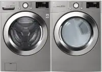 LG 4.5 Cu. Ft. Front Load Washer (WM3700HVA) + LG TurboSeries 7.4 Cu. Ft. Electric Front Load Dryer (DLEX3700V) + Install Kit - $1,290.99 after Coupon & MIR + FS