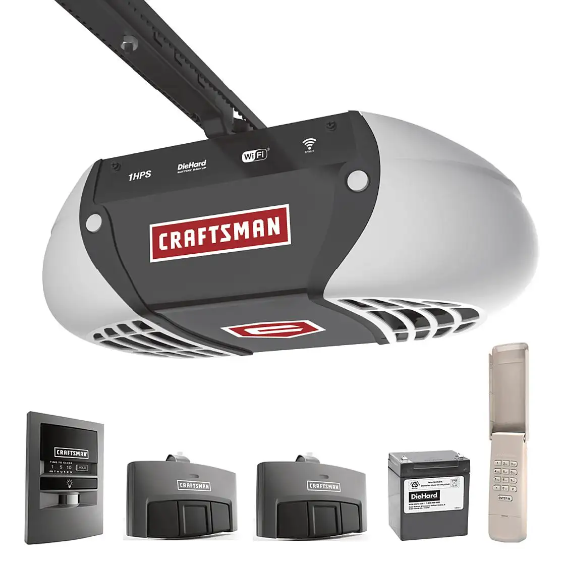 Craftsman 1 HP Ultra-Quiet Belt Drive Garage Door Opener + $100 in Points