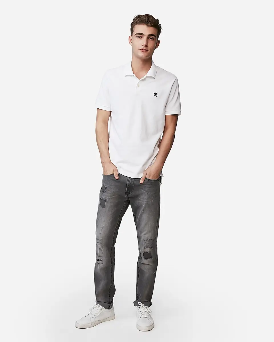 Express: Extra 50% Off Clearance: Stretch Pique Polo (various colors)