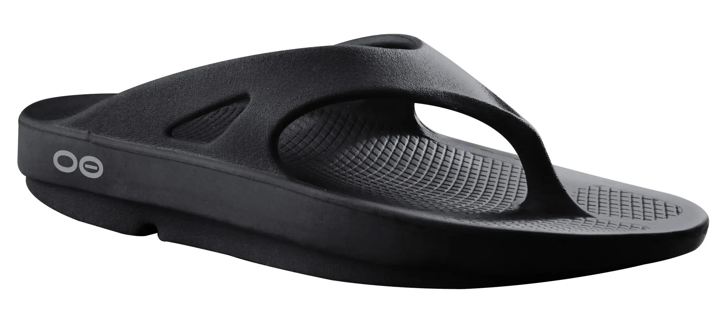 Oofos Unisex OOriginal Thong or Slide Recovery Sandal (Black)