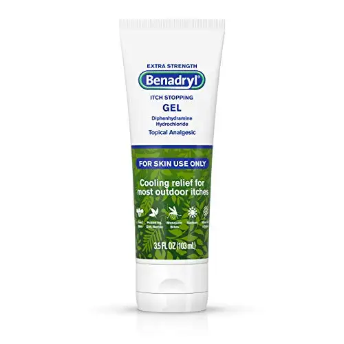 Benadryl Extra Strength Cooling Anti-Itch Gel, Diphenhydramine HCI Topical Analgesic, 3.5 Fl. Oz