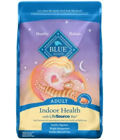 15-lb Blue Buffalo Indoor Health Adult Dry Cat Food (Chicken & Rice)