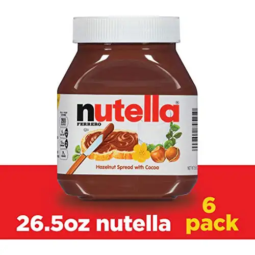 Nutella Chocolate Hazelnut Spread, Perfect Topping for Pancakes, 26.5 Ounce (Pack of 6)
