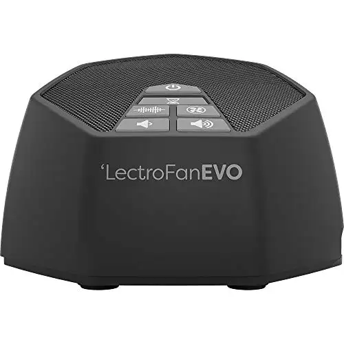 LectroFan Evo White Noise Sound Machine with 22 Unique Non-Looping Fan & White Noise Sounds & Sleep Timer