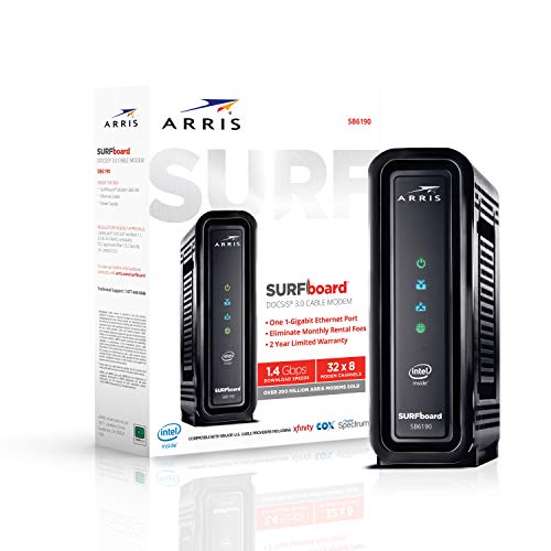 ARRIS Touchstone TM822G DOCSIS 3.0 8x4 Telephony Modem - Black For Sale Online E - Foto 4