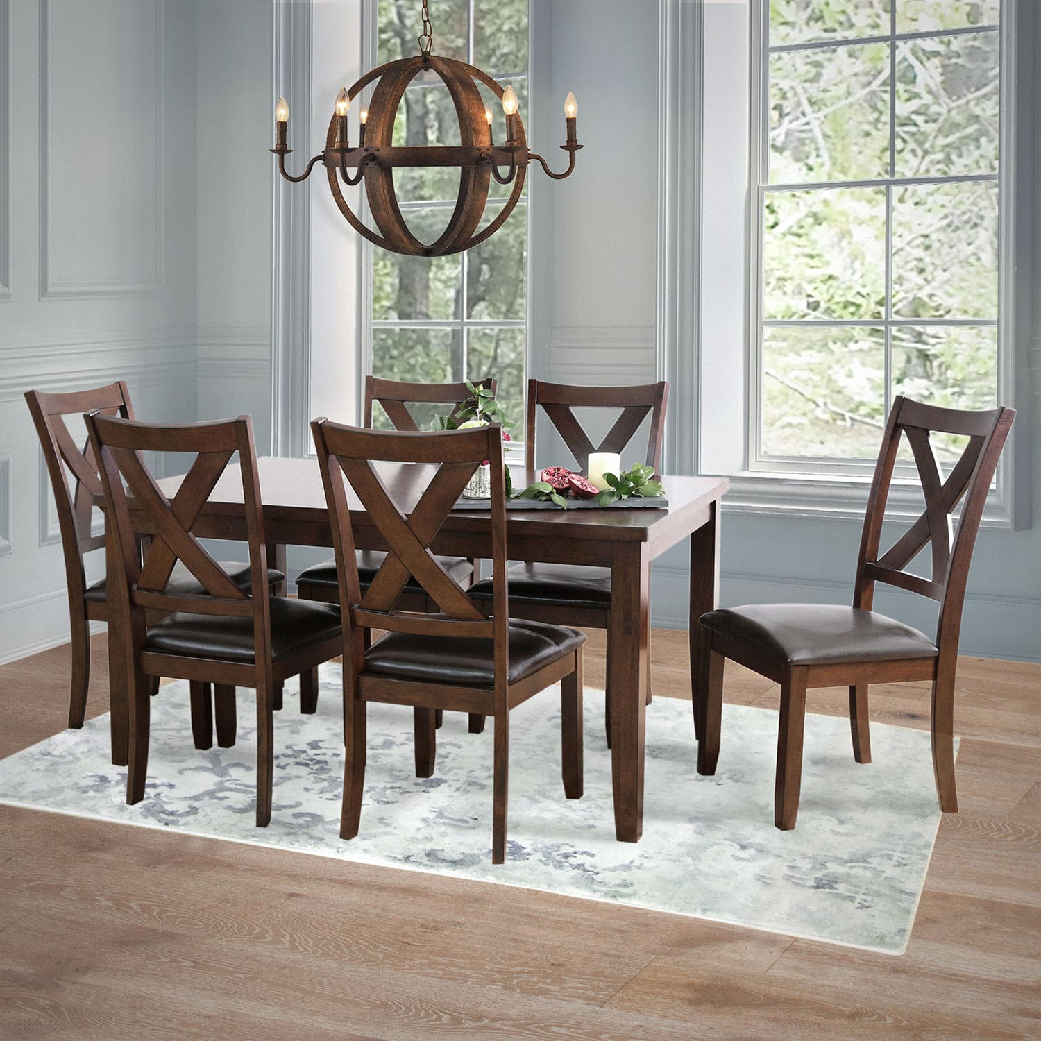 Sam's Club Members 7Piece Edgewater Solid Wood Dining Furniture Set