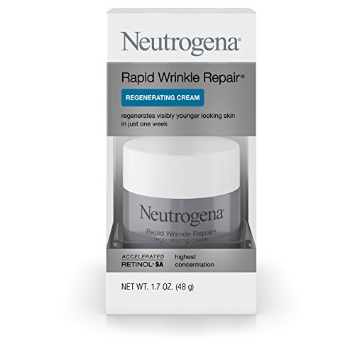 Neutrogena Rapid Wrinkle Repair Retinol Regenerating Anti-Aging Face Cream & Hyaluronic Acid; Anti-Wrinkle Retinol Moisturizer & Neck Cream