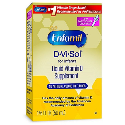 Enfamil D-Vi-Sol Liquid Vitamin D Supplement, 50 mL Bottle