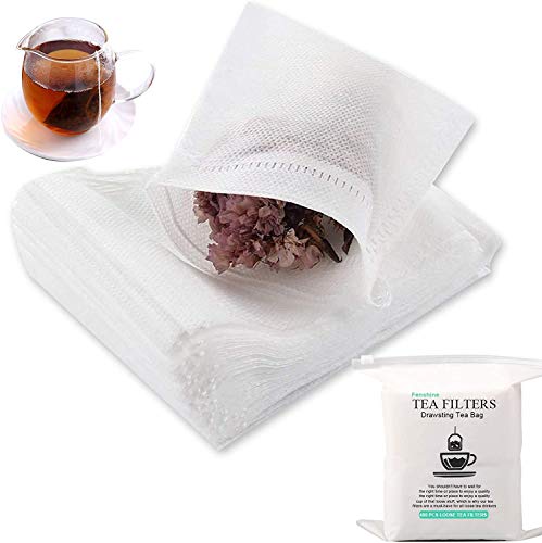 WTSHOP 200PCS Tea Filter Bags,Disposable Tea Infuser Drawstring Empty Bag for Loose Leaf Tea(3.15 x 3.94 inch) Safe & Natural Material WTSHOP 200PCS Tea Filter Bags,Disposable Tea Infuser Drawstring Empty Bag for Loose Leaf Tea(3.15 x 3.94 inch) Safe & Natural Material