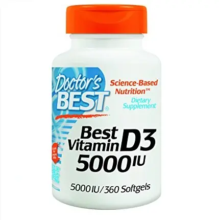 Doctor's Best 维生素 D3 5000iu胶囊 , 360粒
