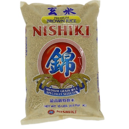 Nishiki高级Brown Rice糙米，15磅