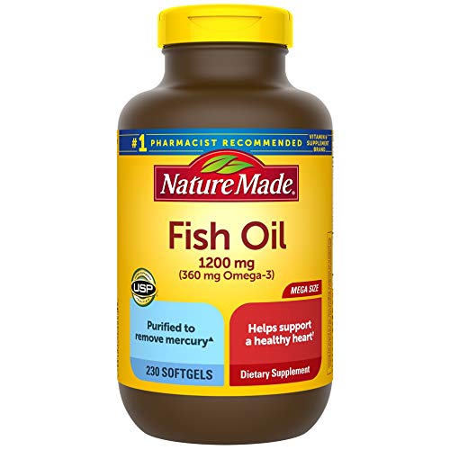 Nature Made Fish Oil 1200 mg w. Omega-3 360 mg Softgels