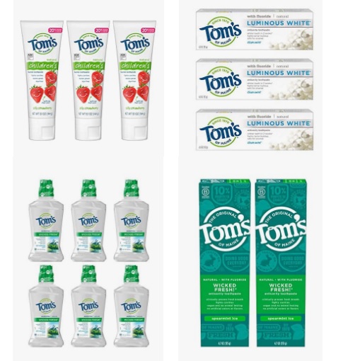 金盒特价！Amazon精选 Tom's of Maine牙膏、漱口水和身体除味剂大促销！ 