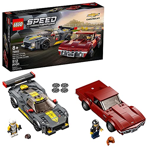 史低价！LEGO 乐高 Speed Champions超级赛车系列 76903 雪佛兰 科尔维特1968和C8.R 车