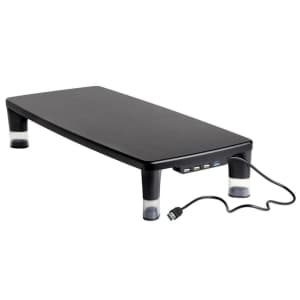 3M Adjustable Monitor Stand w/ 4-Port USB Mouse Pad