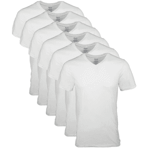 Gildan Men's V-Neck T-Shirt 6-Pack